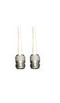 2 x 1ft Coax Cables - 2 x N Female
