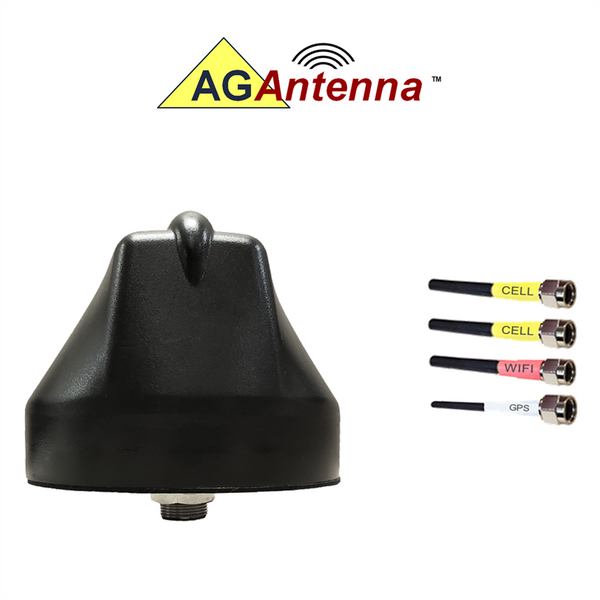 AG64-BB-2CGW: MIMO x 2 Cellular 4G LTE CBRS 5G NR / GPS GNSS / Multi-Band WiFi 7 – SMA (Black)