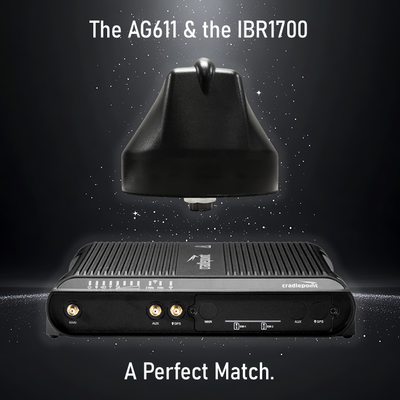 The New Ericsson Cradlepoint IBR1700 Router Integrated with AG Antennas AG611 Enterprise 11-Lead Multi-MIMO Antenna Solution sets New  Performance Standards