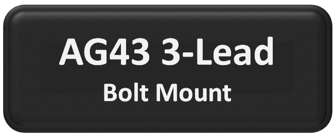 AG43 MIMO 3-Lead Bolt Mount Antenna