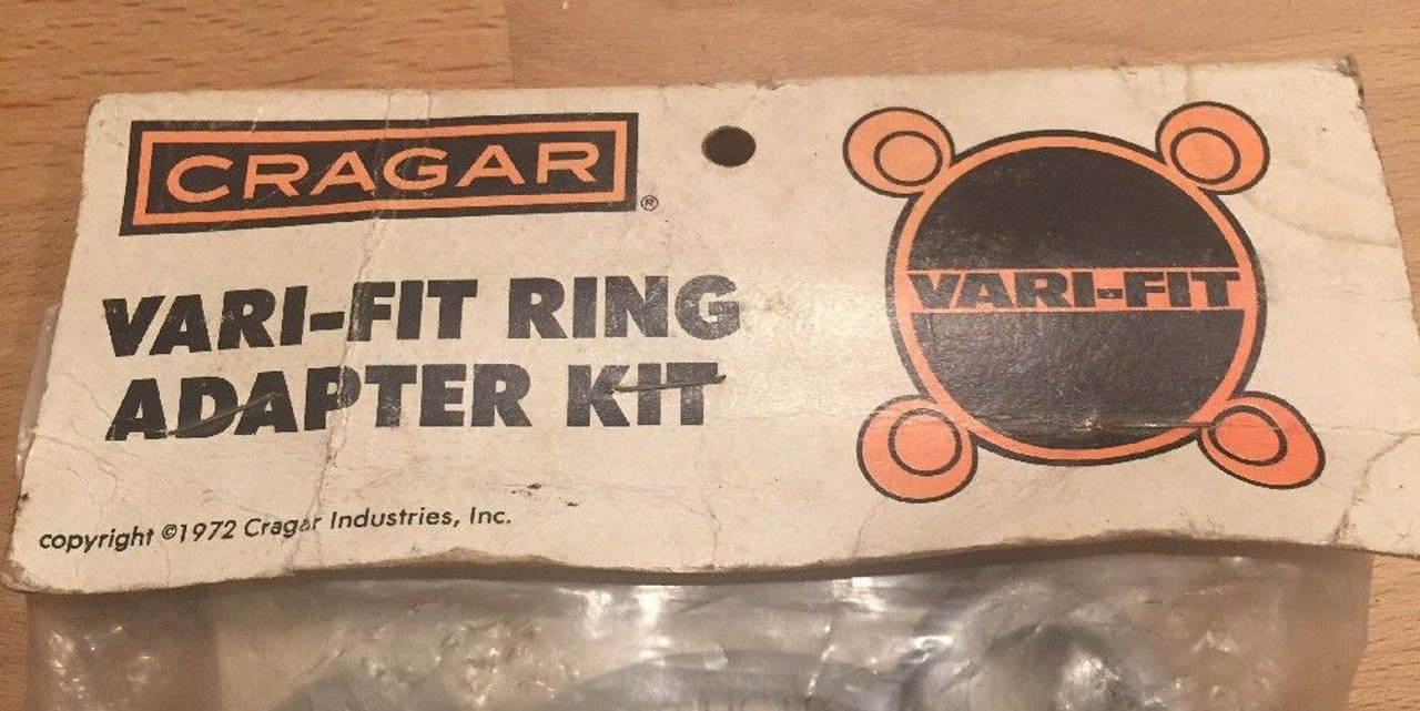 Vintage NOS Cragar Vari-Fit Adapter Kit #29426 4 1/4 B.C. 4 Bolt
