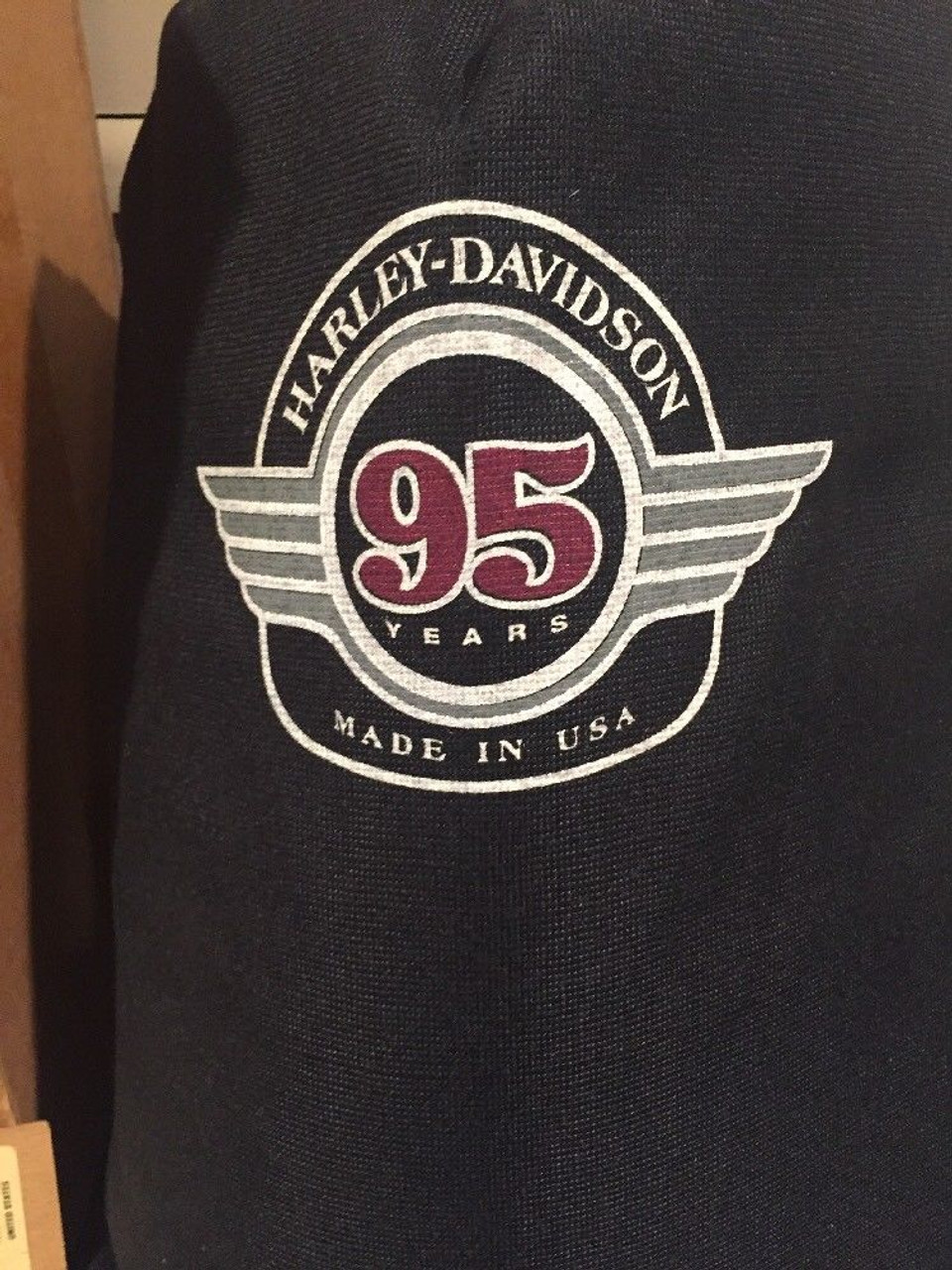 NOS HARLEY-DAVIDSON 95TH ANNIVERSARY INDOOR MOTORCYCLE COVER W/BAG # 91760-98