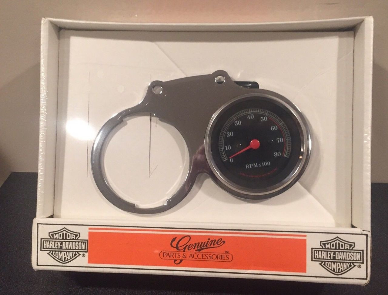 NOS HARLEY-DAVIDSON FXDS TACHOMETER & CHROME BRACKET KIT # 67050-87 NIB . Shop the Garage