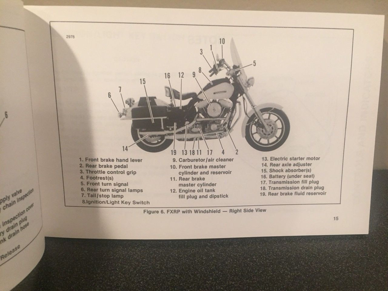 ORIGINAL HARLEY-DAVIDSON 1988 FHTP FXRP POLICE MODELS OWNERS MANUAL