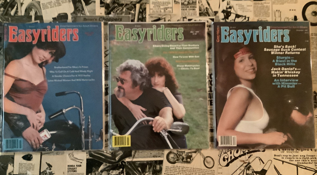 Easyriders Magazine, Vintage, 1980's, David Mann, bikers, coolintocash.com, shopthegarage.com, Bingo's Swap Meet Garage