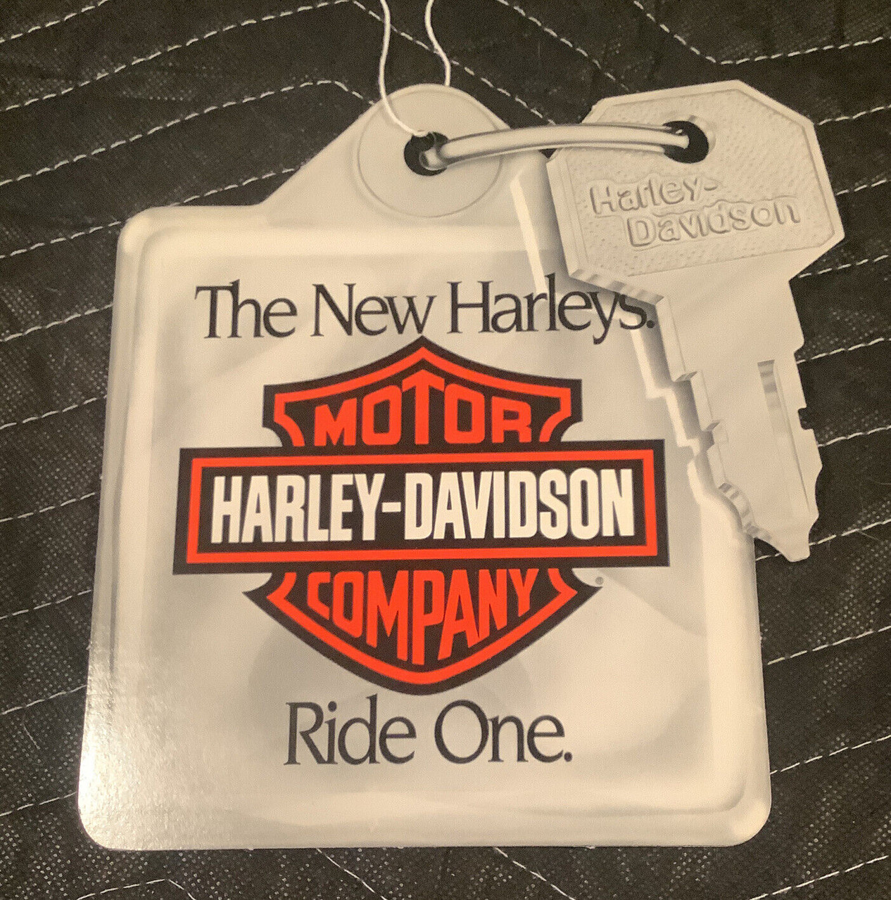 Vintage Original 1980's Harley-Davidson Dealer Motorcycle hang tag