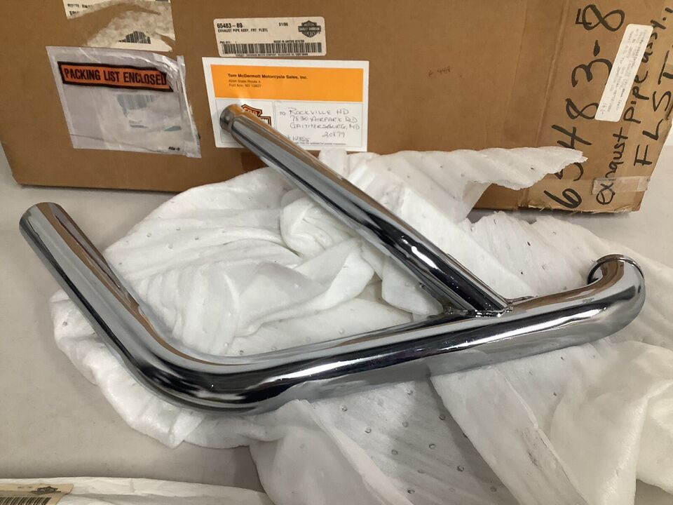 H-D Fatboy, original 1990 fatboy, harley-davidson exhaust, NOS parts, Obsolete harley-Davidson parts, shopthegarage.com, coolintocash, shop the garage, cool into cash