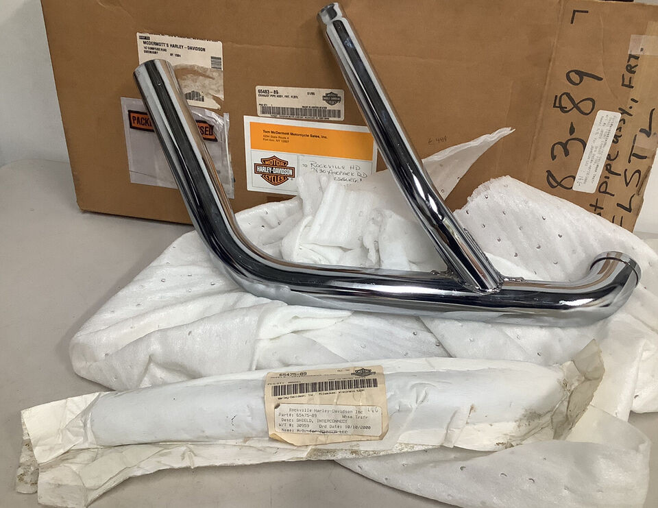 H-D Fatboy, original 1990 fatboy, harley-davidson exhaust, NOS parts, Obsolete harley-Davidson parts, shopthegarage.com, coolintocash, shop the garage, cool into cash