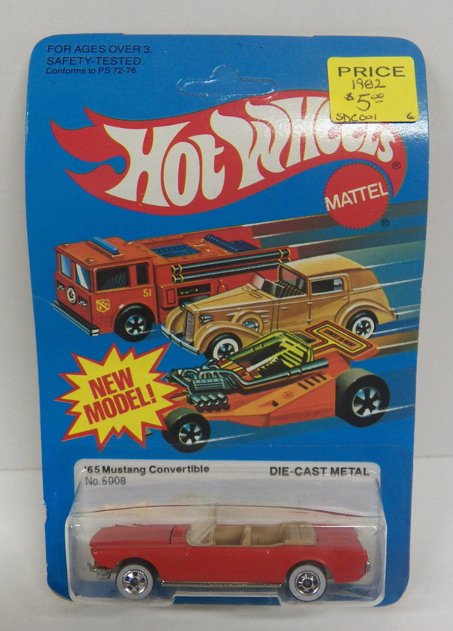 Vintage Hot Wheels(1982) 65 Mustang Covertible New in package