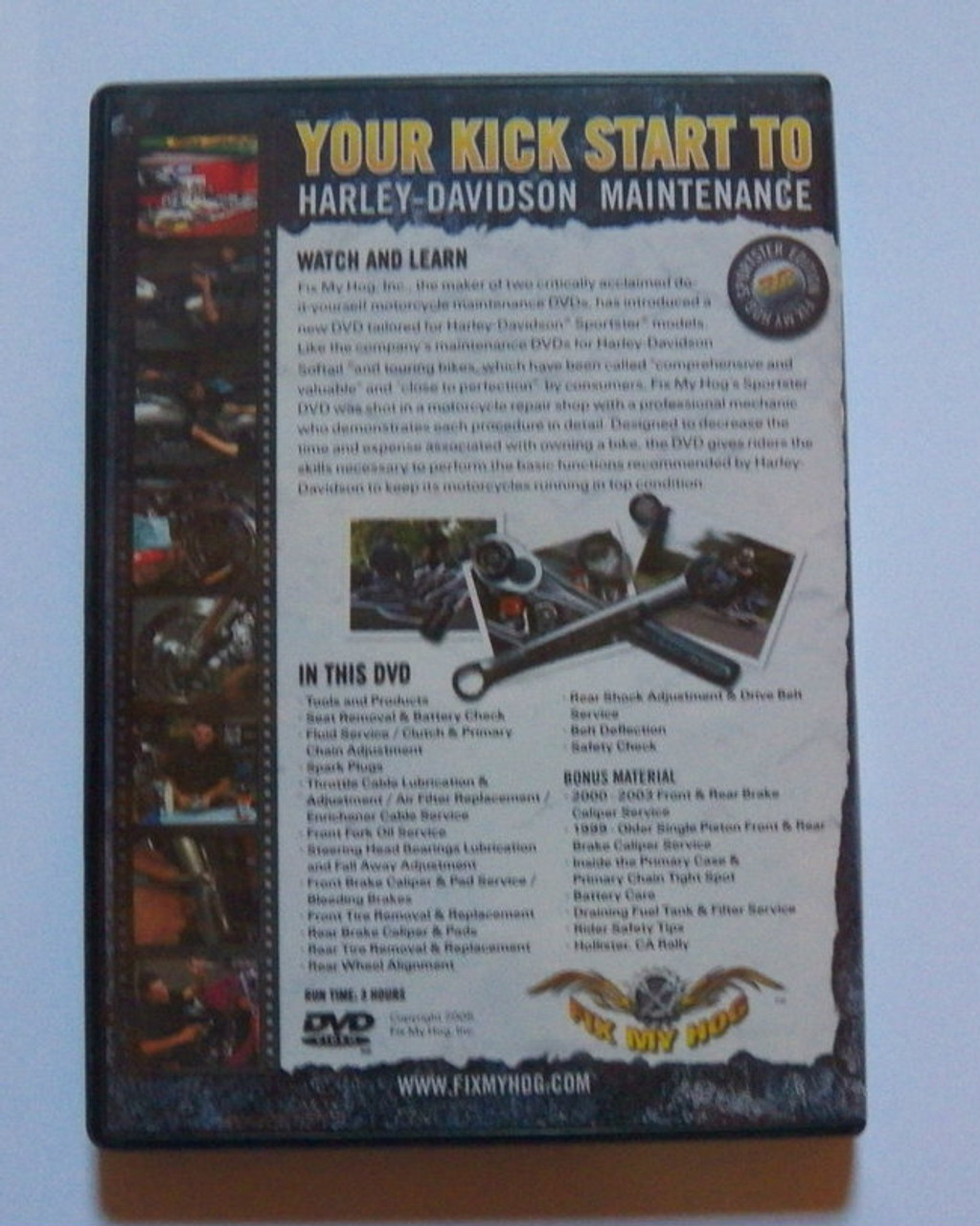 Fix My Hog Sportster Edition 2 DVD set  (used)