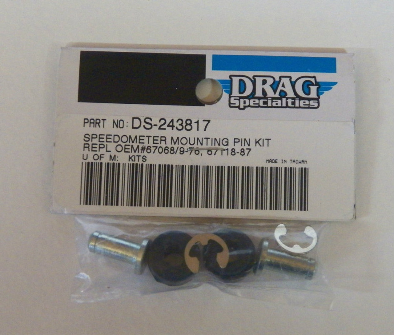 Drag Specialties DS-243817 Speedo Mounting Pin Kit NOS