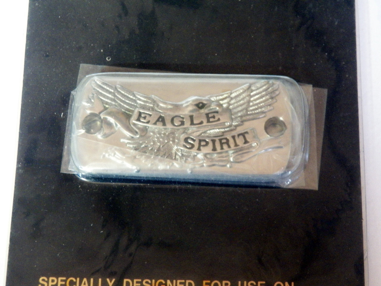 Custom Chrome Front master Cylinder Cover "Eagle Spirit" 1982-1985