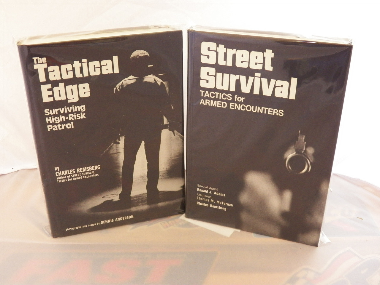 TACTICAL EDGE STREET SURVIVAL POLICE TRAINING STREET SMARTS HIGH RISK PATROL  Pair of Books