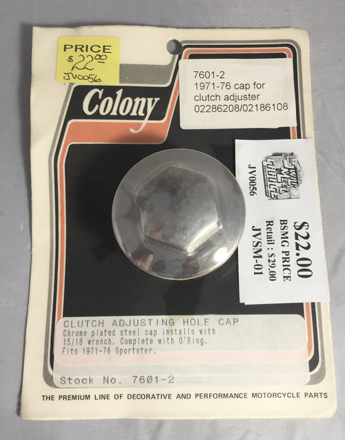 Colony 7601-2 1971-76 Sportster cap for clutch adjuster...NOS