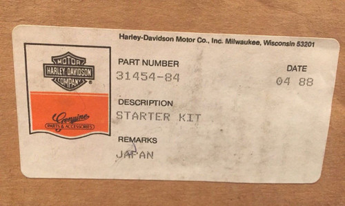 NOS Harley-Davidson Starter Motor Kit 31454-84, shopthegarage