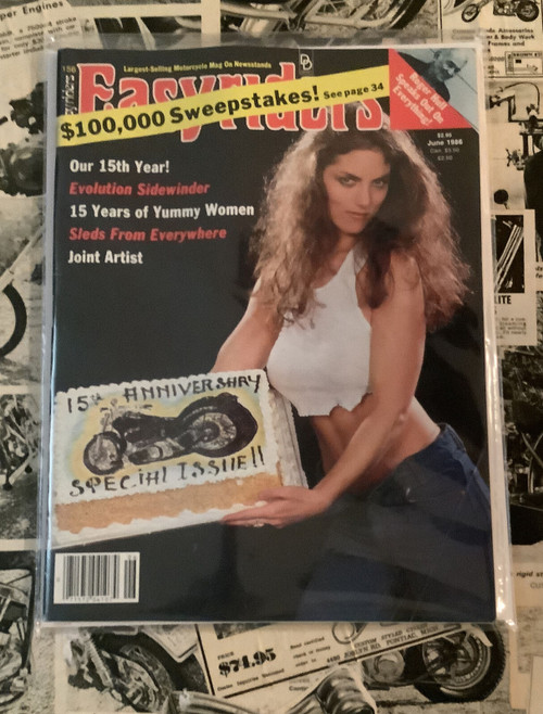 Easyriders Magazine, Vintage, 1980's, David Mann, bikers, coolintocash.com, shopthegarage.com, Bingo's Swap Meet Garage