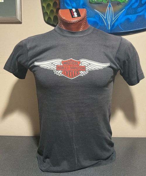 vintage 1980's Harley-Davidson t-shirt flying wheel Beaverton Oregon H-D