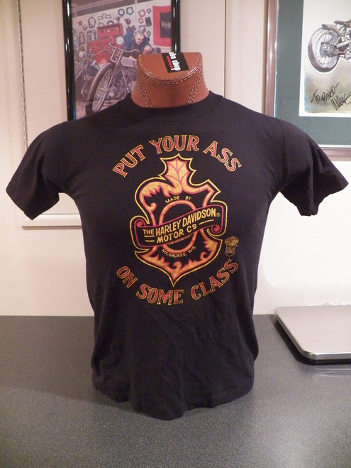 VINTAGE T-SHIRT, VINTAGE HARLEY-DAVIDSON, 1980'S, COOLINTOCASH.COM, SHOPTHEGARAGE.COM, BINGO'S SWAP MEET GARAGE