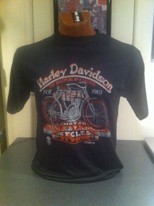 Vintage 1980's Harley-Davidson Beginning of a Legend t-shirt Campbell's H-D  Marion, IL  , coolintocash.com, shopthegarage.com, cool into cash, shop the garage, bingo's swap meet garage