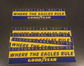 LOT OF 5 VINTAGE "GOODYEAR VICTORY LANE INDY 95 WHERE the EAGLES RULE STICKERS 