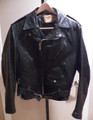 Men's Vintage Perfect by Schott NYC USA made black  leather biker jacket sz. 42