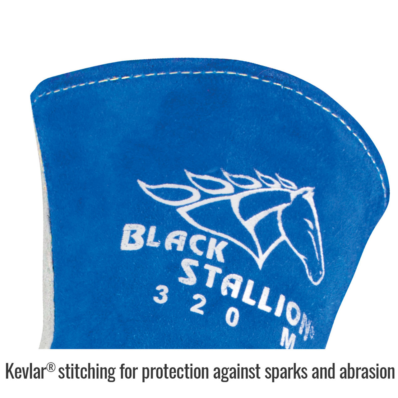 Black Stallion Side Split Cowhide Stick Glove with CushionCore™ Liner | 320