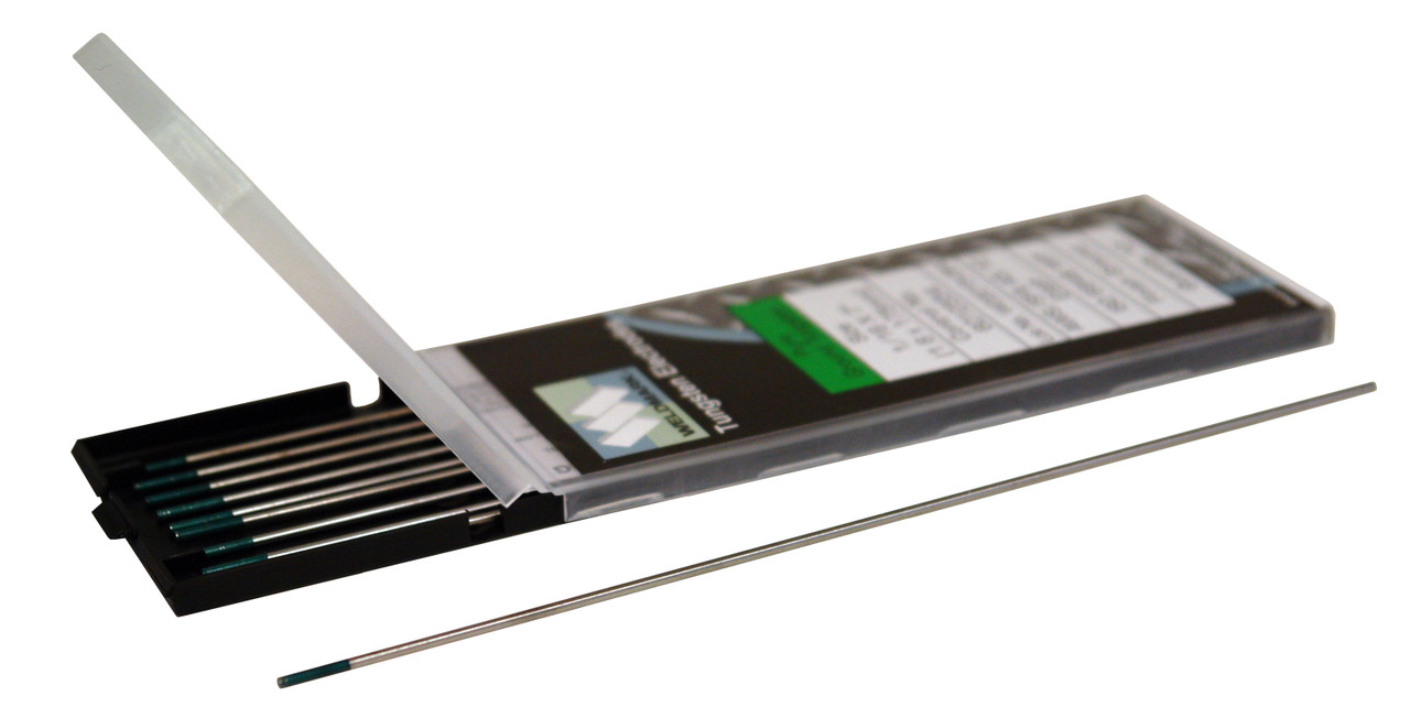 Weldmark® Green Tip Pure Tungsten TIG Welding Electrodes – Ground Finish
