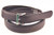 Brown Leather Belt with Square Buckle