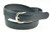 Black Leather Belt Textured Finish with Round Buckle