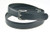Black Leather Belt Textured Finish with Square Buckle