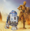 R2 D2 and C 3p0 Star Wars crystal art 18 by 18 cm