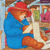 Paddington with letter A crystal art canvas 30 by 30