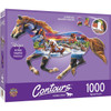 Masterpieces Puzzle Contours Shaped Running Horse Shape Puzzle 1000 pieces