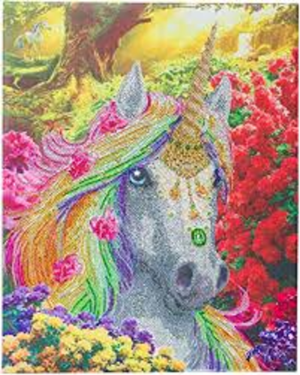 Crystal Art Canvas Large Unicorn Toysntech