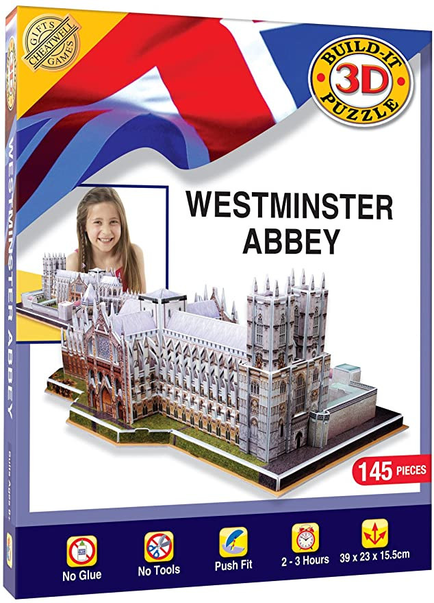 University Games 7645 National Geographic Big Ben 3D Puzzle, Multicolored