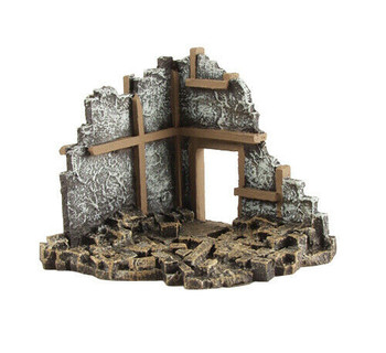 Conflix Corner Ruins painted scenic model for 28mm scale Wargaming PKCX6814