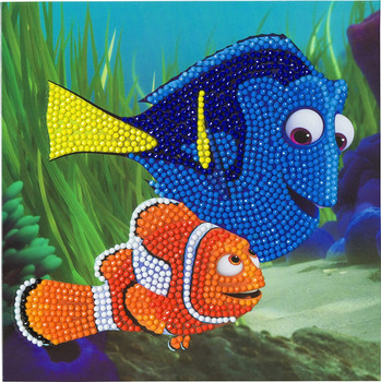 Dory and marlin crystal art card 18 x 18