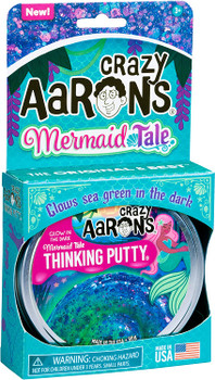 Glow bright mermaid tale putty crazy arrons
