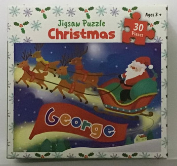 Children’s Xmas jigsaw 30pc named George