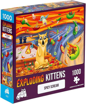 EXPLODING KITTENS SPICY SCREAM 1000 PIECE JIGSAW PUZZLE