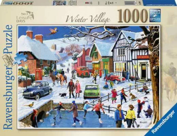 Jigsaw Puzzle Leisure Days No 3 The Winter Village - 1000 Pieces Puzzle
