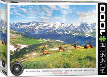 Mountain elks 1000 piece jigsaw eurgrphics