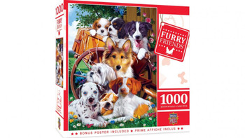 Masterpieces Puzzle Furry Friends Ready for Work Puzzle 1000 pieces