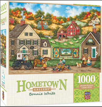 Masterpieces Puzzle Hometown Gallery Great Balls of Yarn Puzzle 1000 pieces