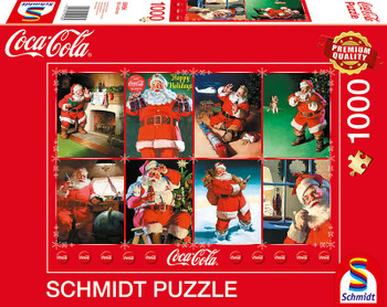 Coca Cola Santa Claus happy holidays 1000 piece jigsaw