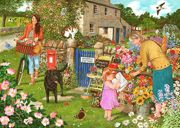 House of puzzles 1000 piece jigsaw pocket full of posies