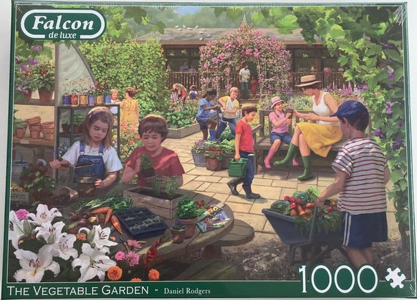 The vegetable garden 1000 piece jigsaw falcon de luxe
