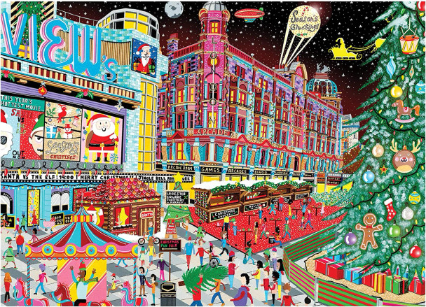 Falcon Contemporary Christmas at Leicester Square - 1000 Piece Jigsaw Puzzle