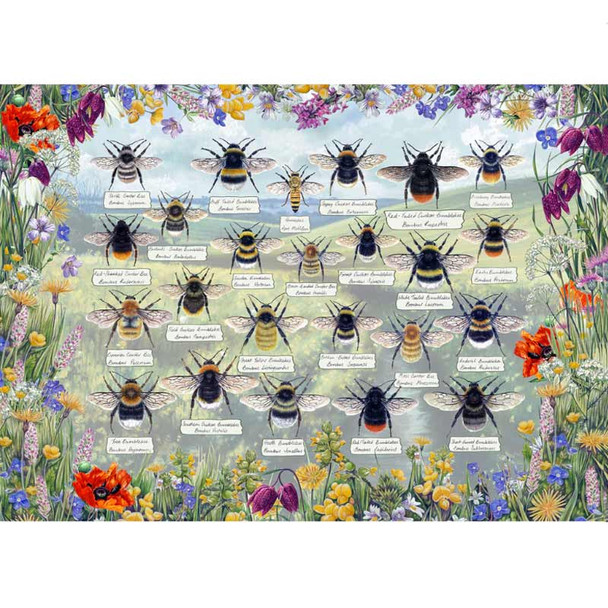 Brilliant bees 1000 piece jigsaw gibson