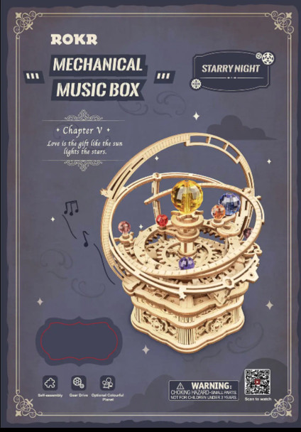 Mechanical music box rokr starry nights